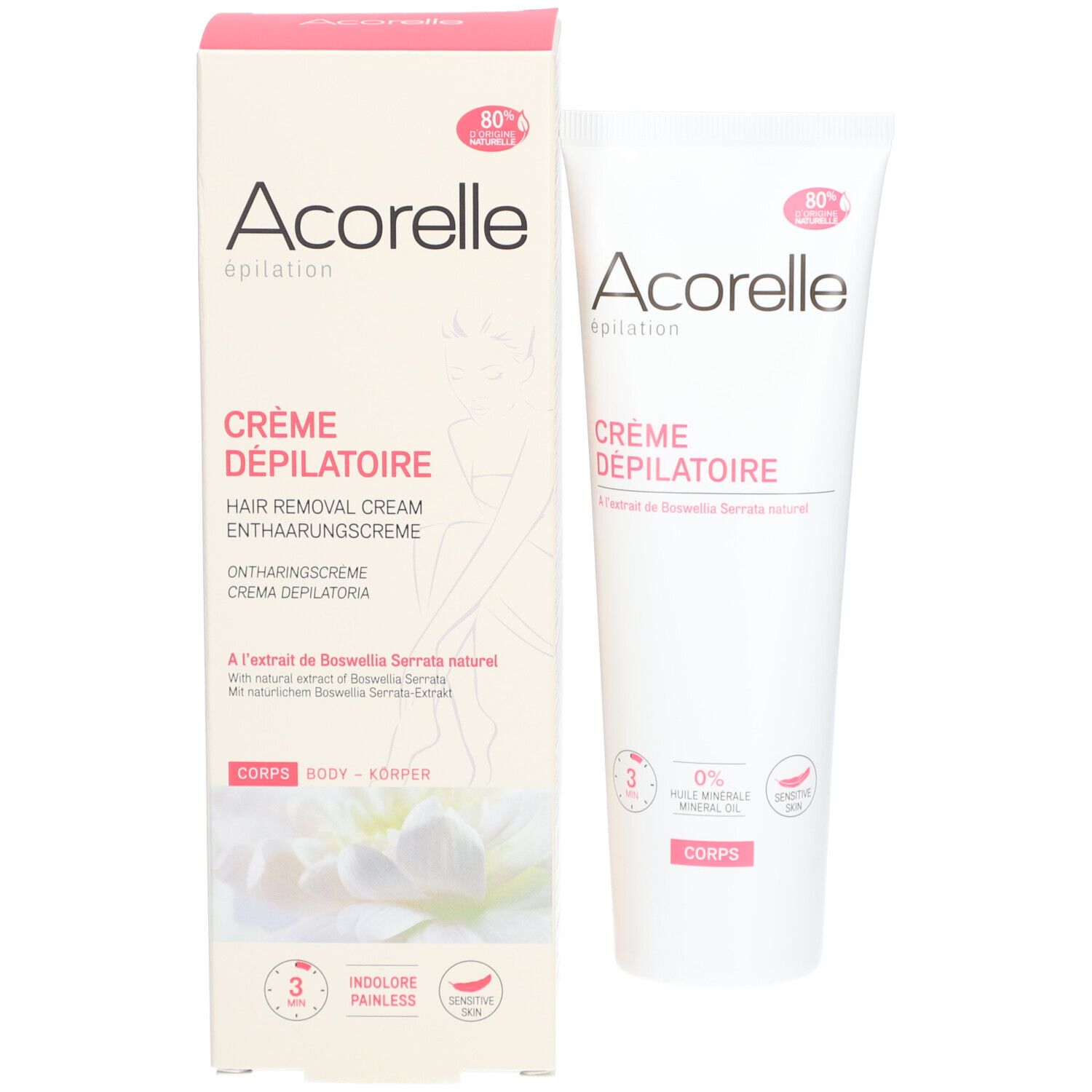 Acorelle Enthaarungscreme Körper VEGAN