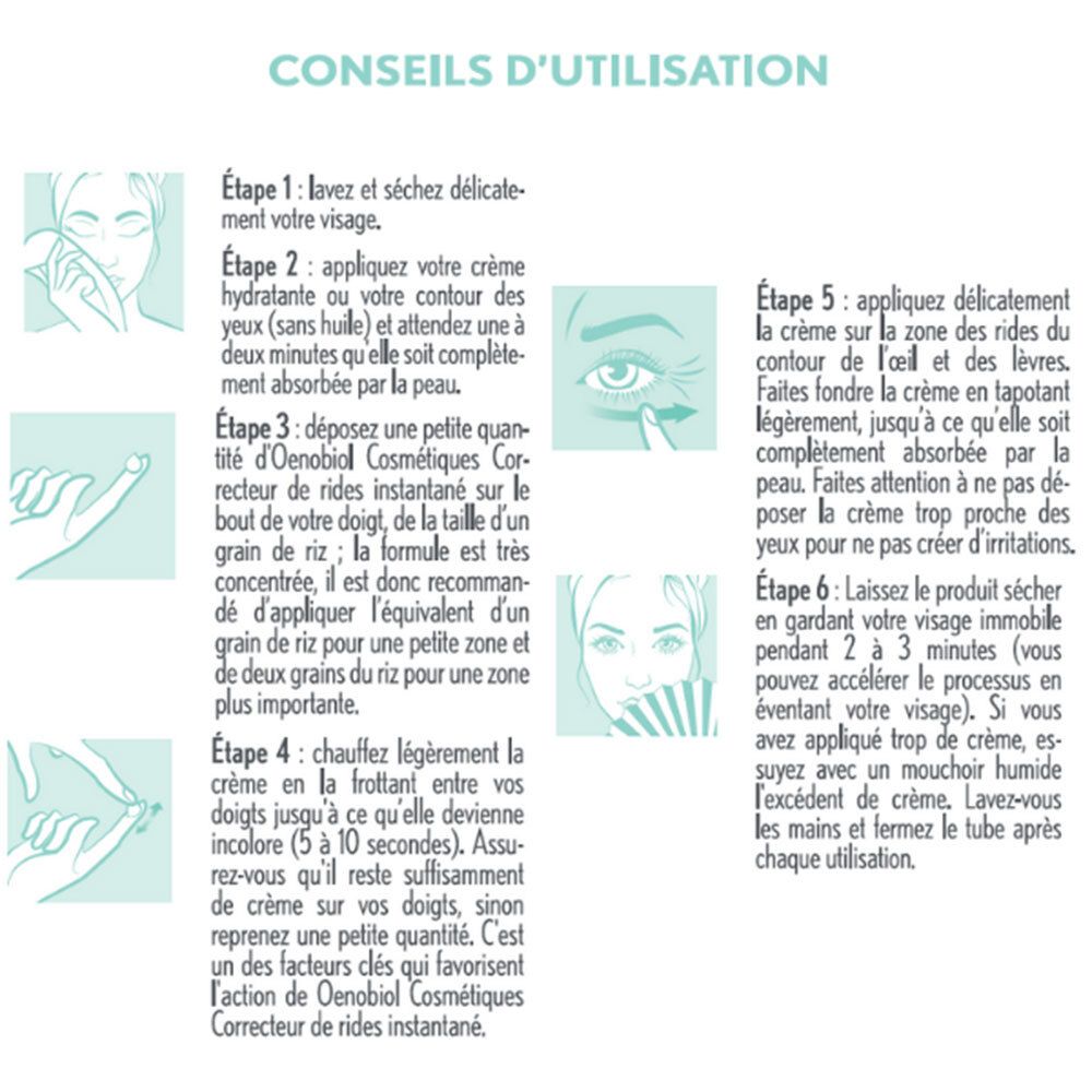 Oenobiol Cosmetics Instant Wrinkle Corrector Augenkontur & der Lippen