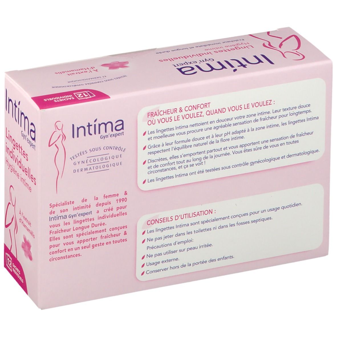 Intima Gyn'Expert Lingettes individuelles Hygiène intime