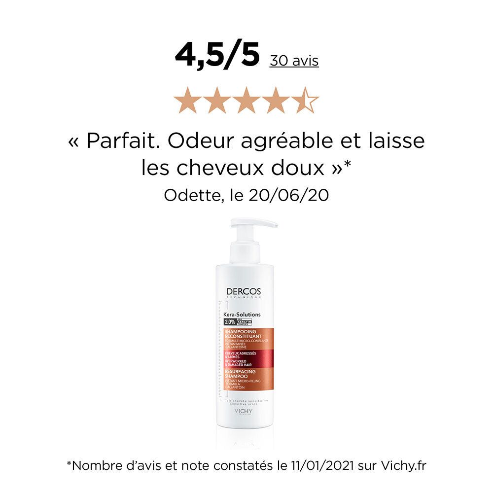 Dercos Technique Kera-Solutions Shampooing Reconstituant 250ml