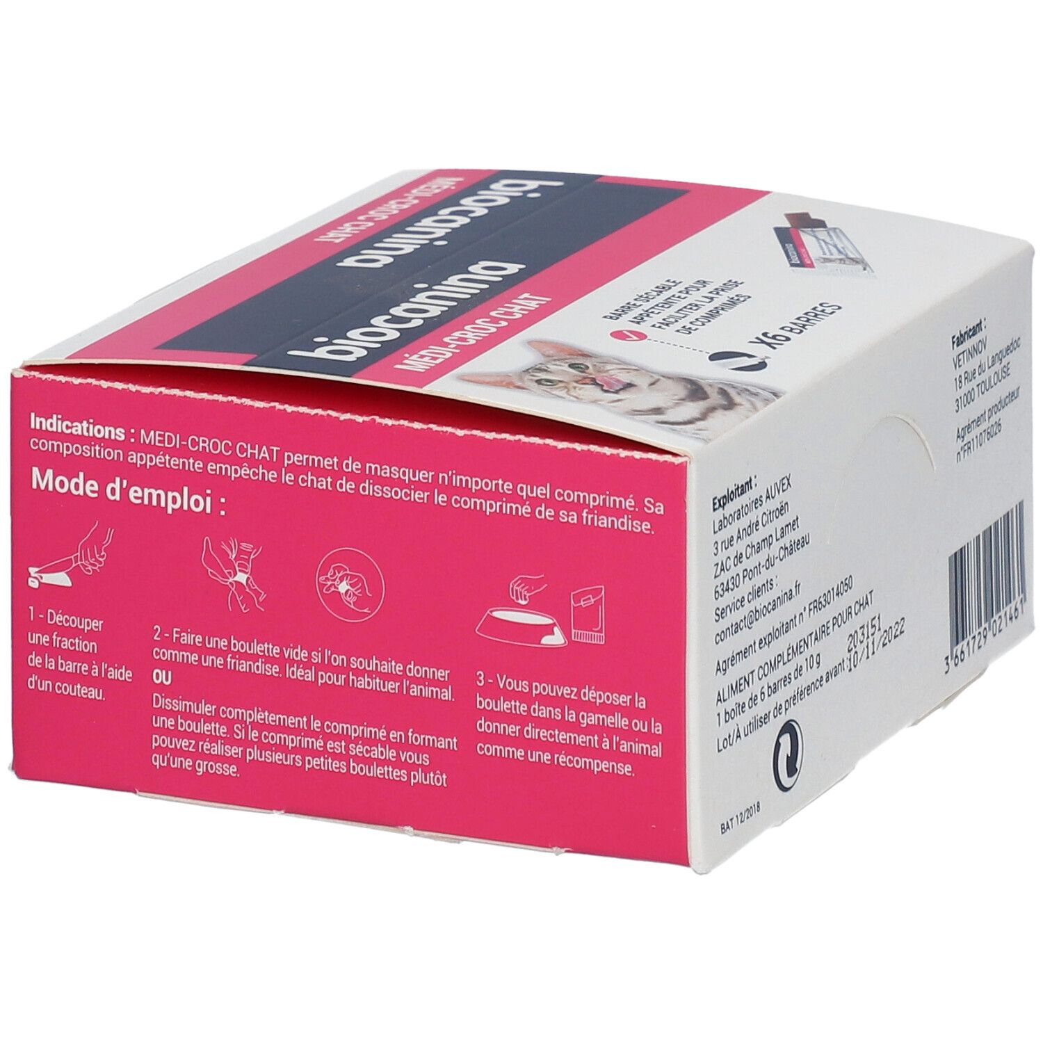 Biocanina MEDI-CROC CHAT Barre