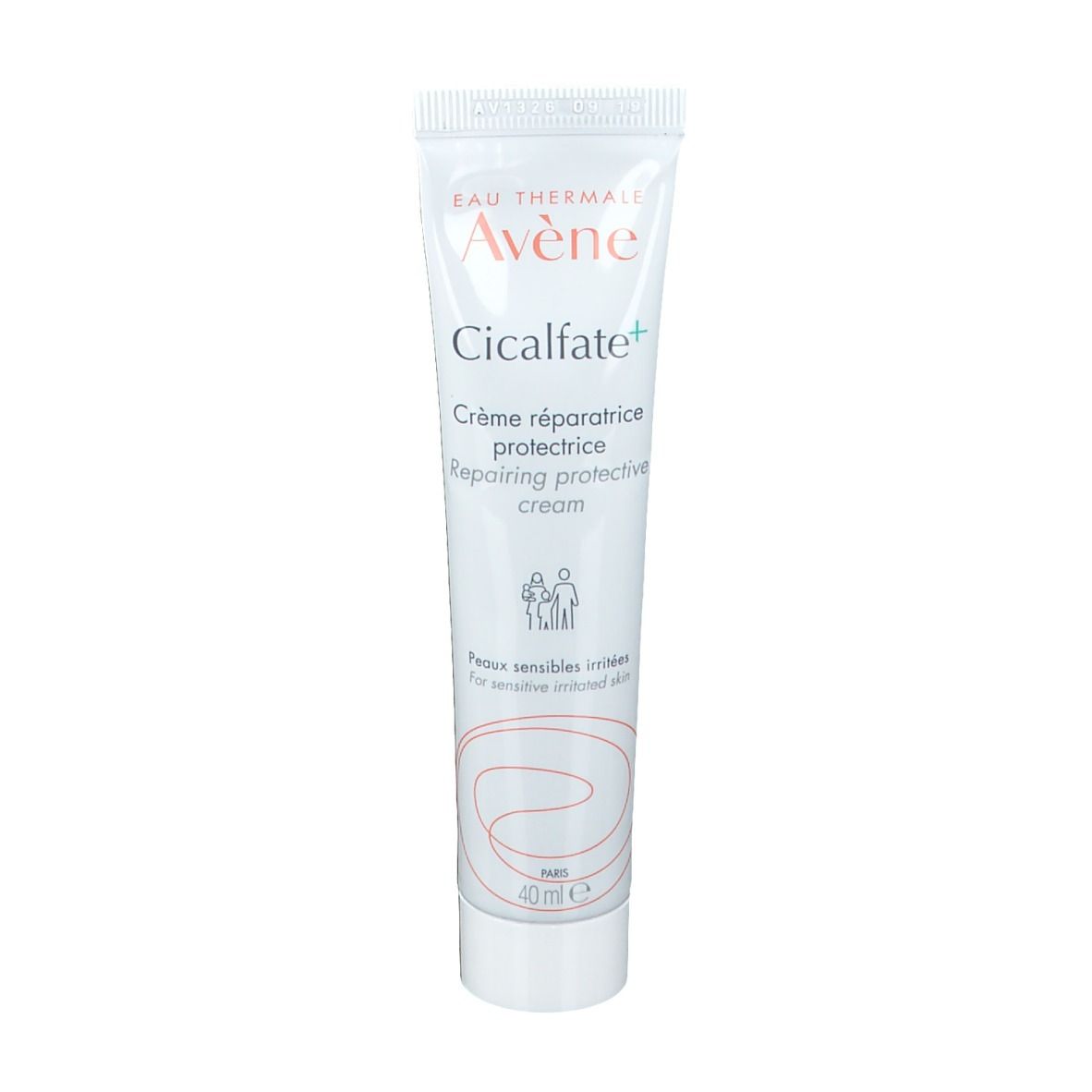 Tube blanc "Avène Cicalfate+". Crème réparatrice protectrice. 40 ml.