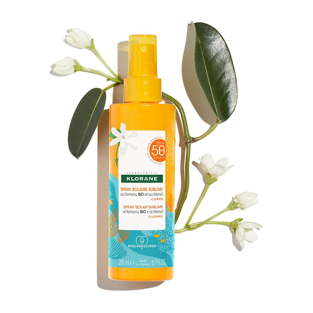 KLORANE Spray Solaire Sublime au Monoï et Tamanu BIO SPF30 Corps