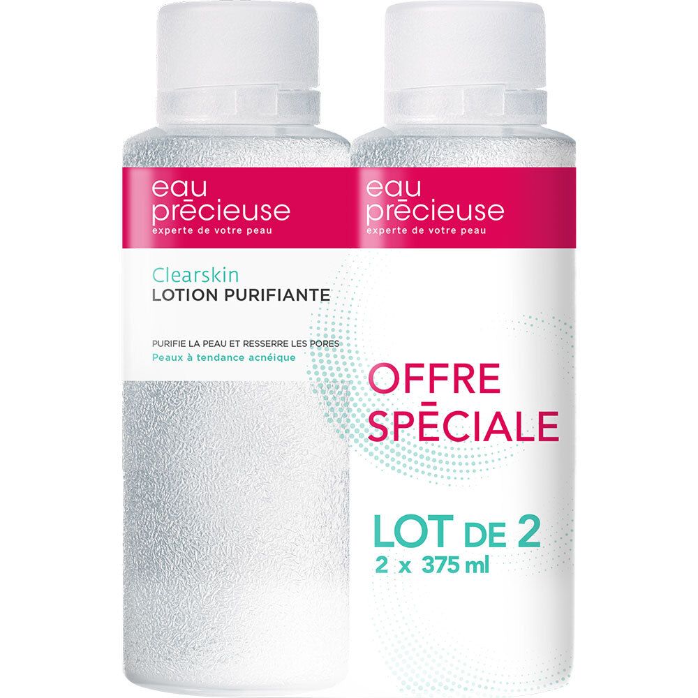 Eau Précieuse Lotion Purifiante Nettoyante  Lot de 2x375ml