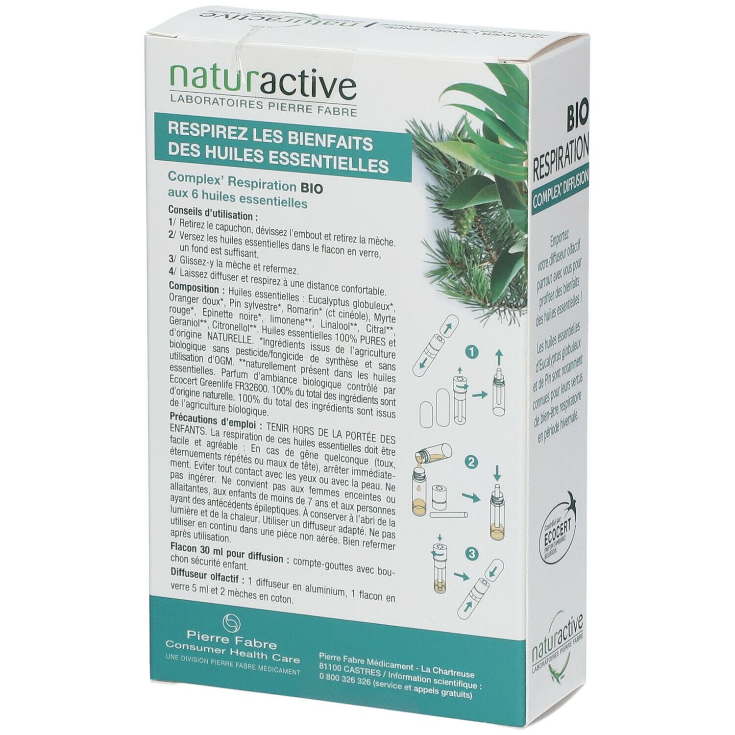 Naturactive Complex' ATMUNG Organische ätherische Öle + Olfaktorischer Diffusor