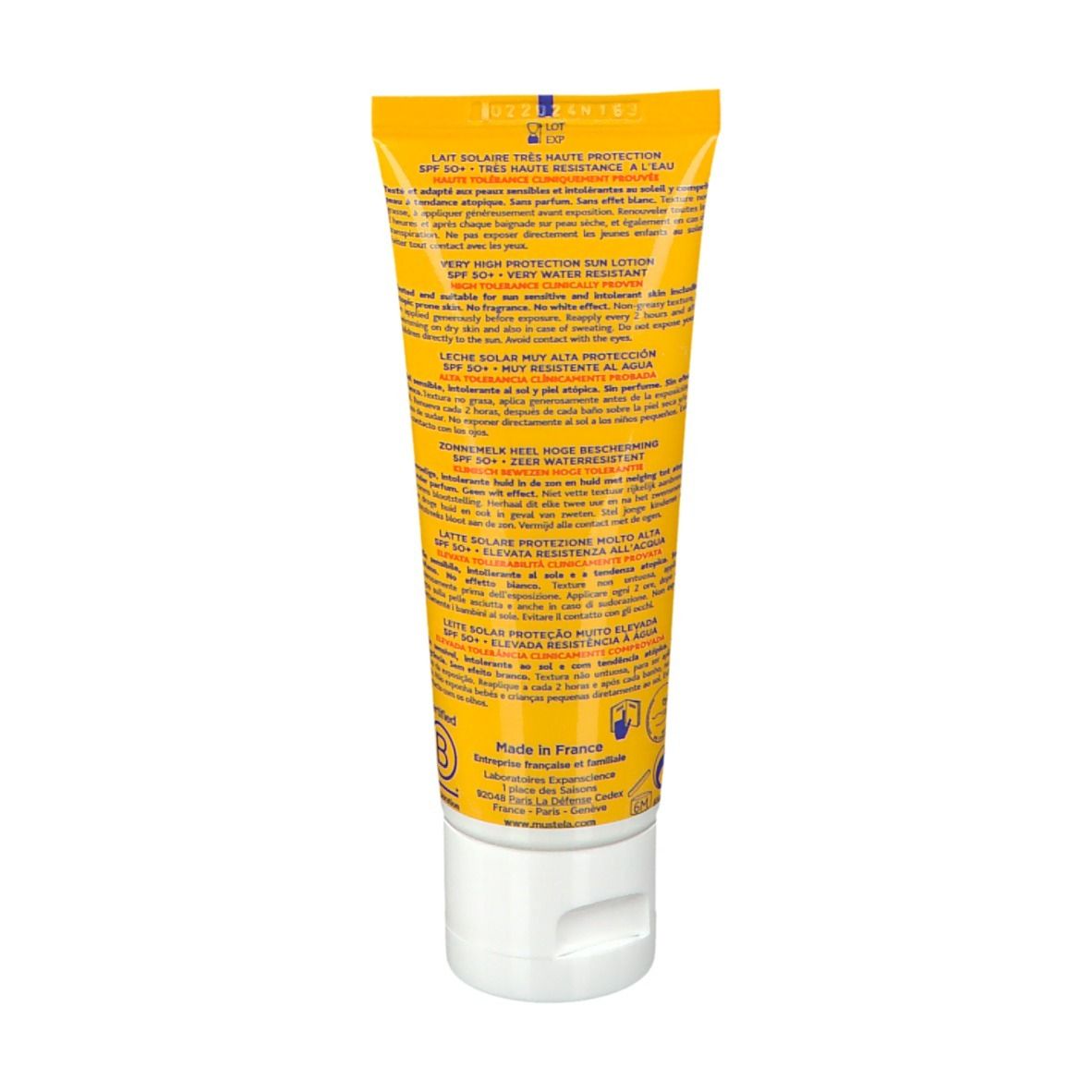 mustela® Sonnenmilch mit sehr hohem Lichtschutzfaktor LSF 50+