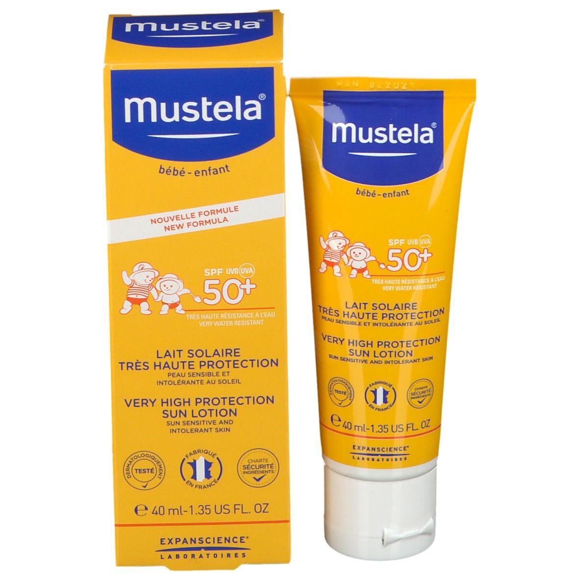 mustela® Sonnenmilch mit sehr hohem Lichtschutzfaktor LSF 50+