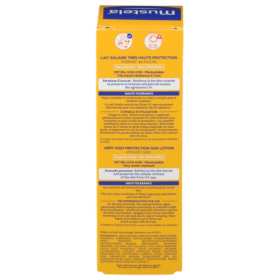 mustela® Sonnenmilch mit sehr hohem Lichtschutzfaktor LSF 50+