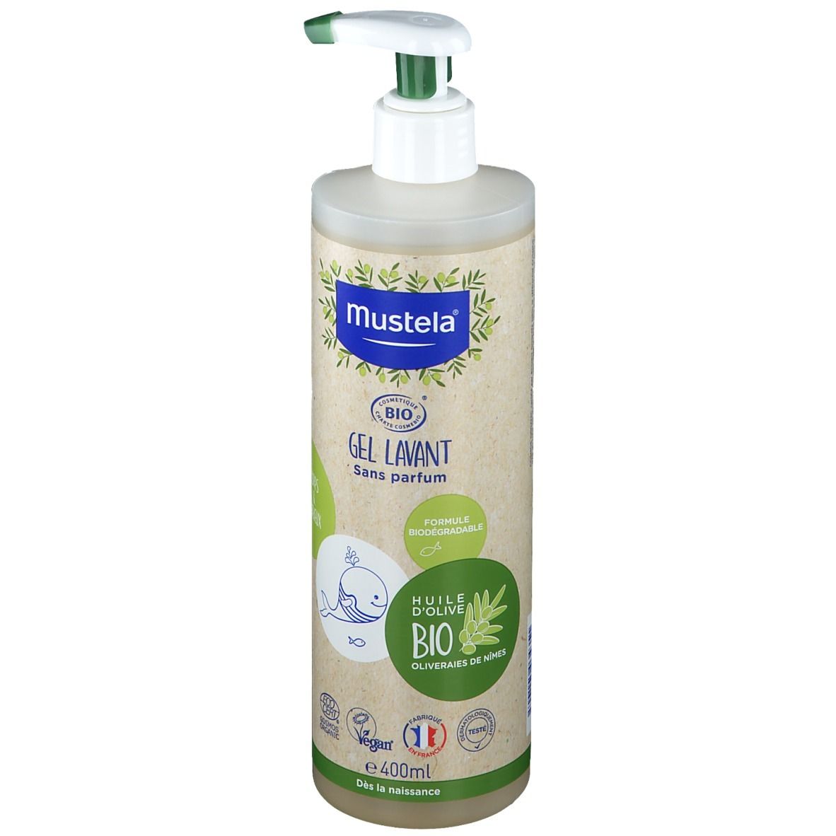 mustela® Gel lavant certifié BIO Corps & cheveux