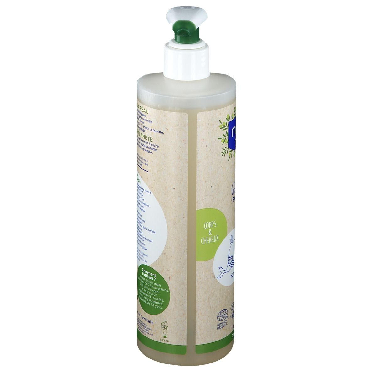 mustela® Gel lavant certifié BIO Corps & cheveux