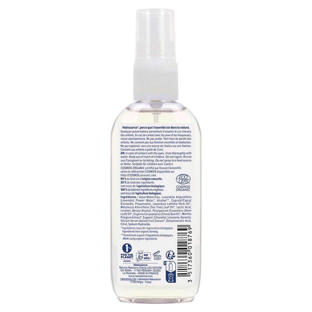 Natessance Bio-Schutzspray Papoo Anti-Läuse Kinder