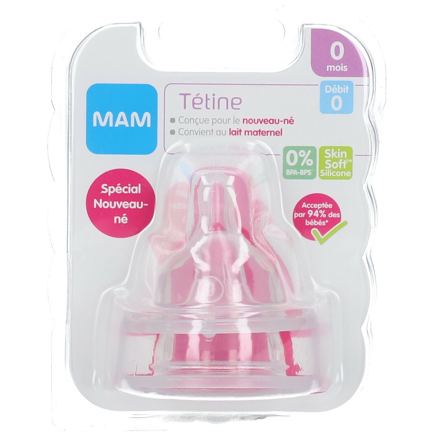 MAM Tétine 0 - pour biberons