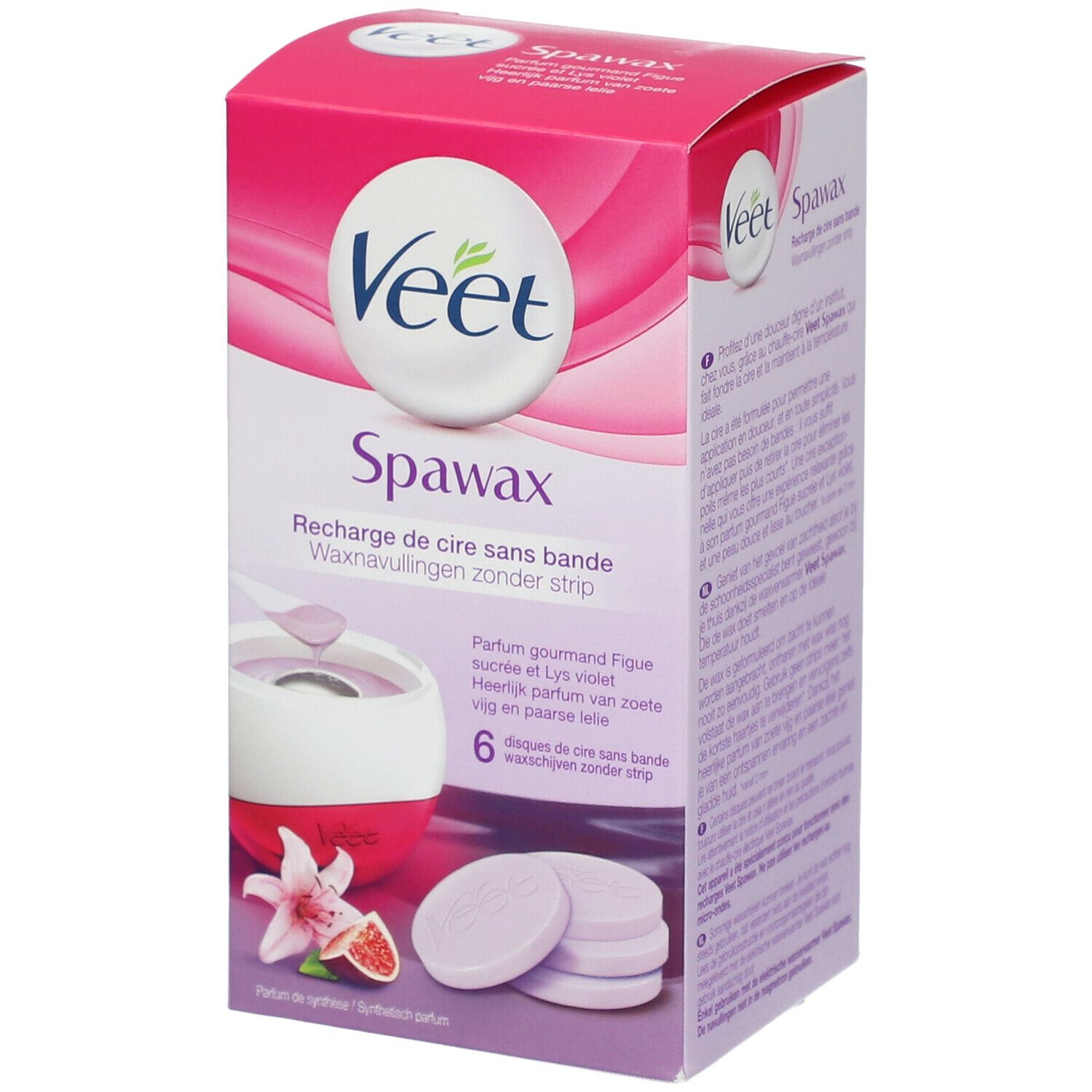 Veet Spawax Recharge  Parfum Figue sucrée & Lys violet