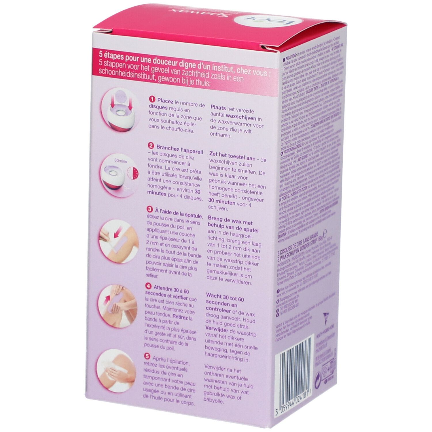 Veet Spawax Recharge  Parfum Figue sucrée & Lys violet