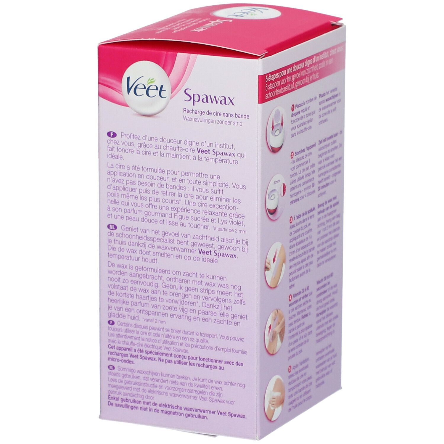 Veet Spawax Recharge  Parfum Figue sucrée & Lys violet