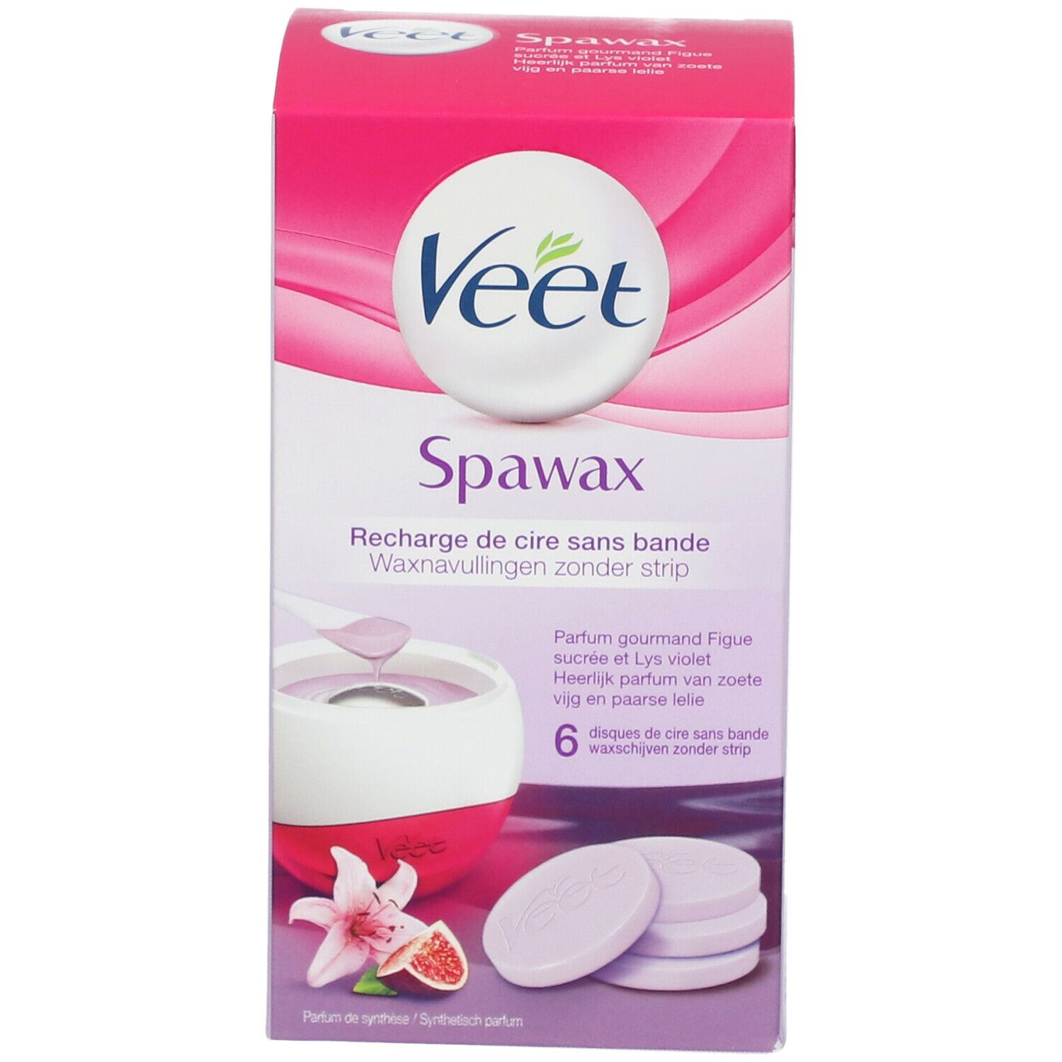 Veet Spawax Recharge  Parfum Figue sucrée & Lys violet