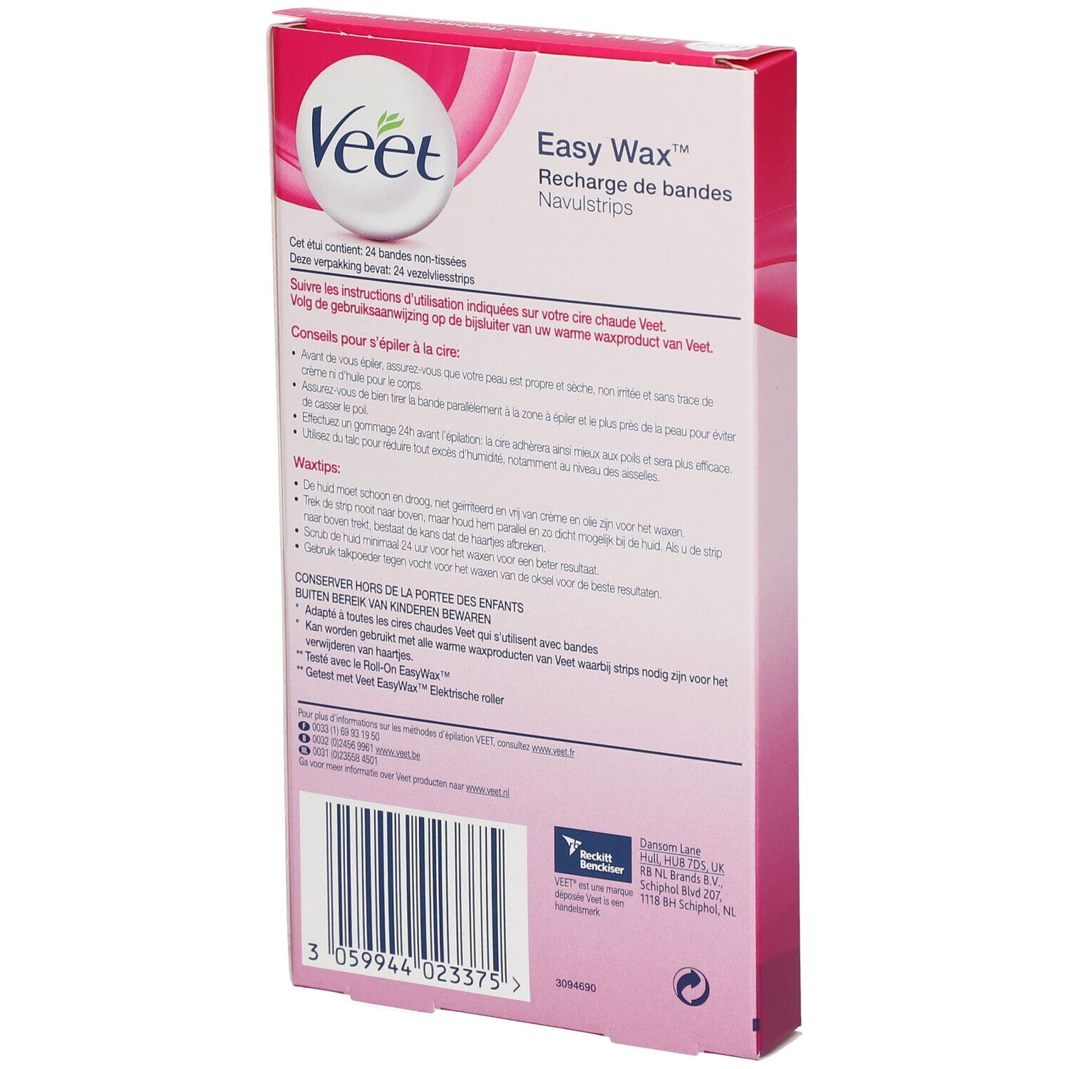 Veet EasyWax™ Recharge de bandes