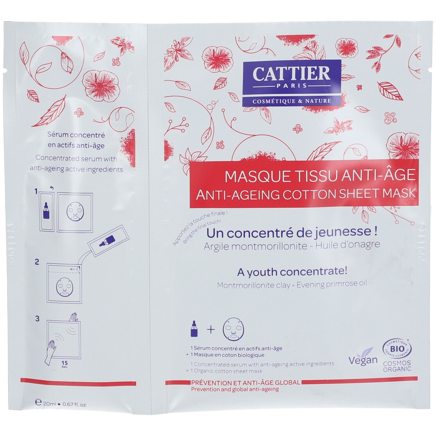 CATTIER Anti-Aging Tuchmaske — product photo