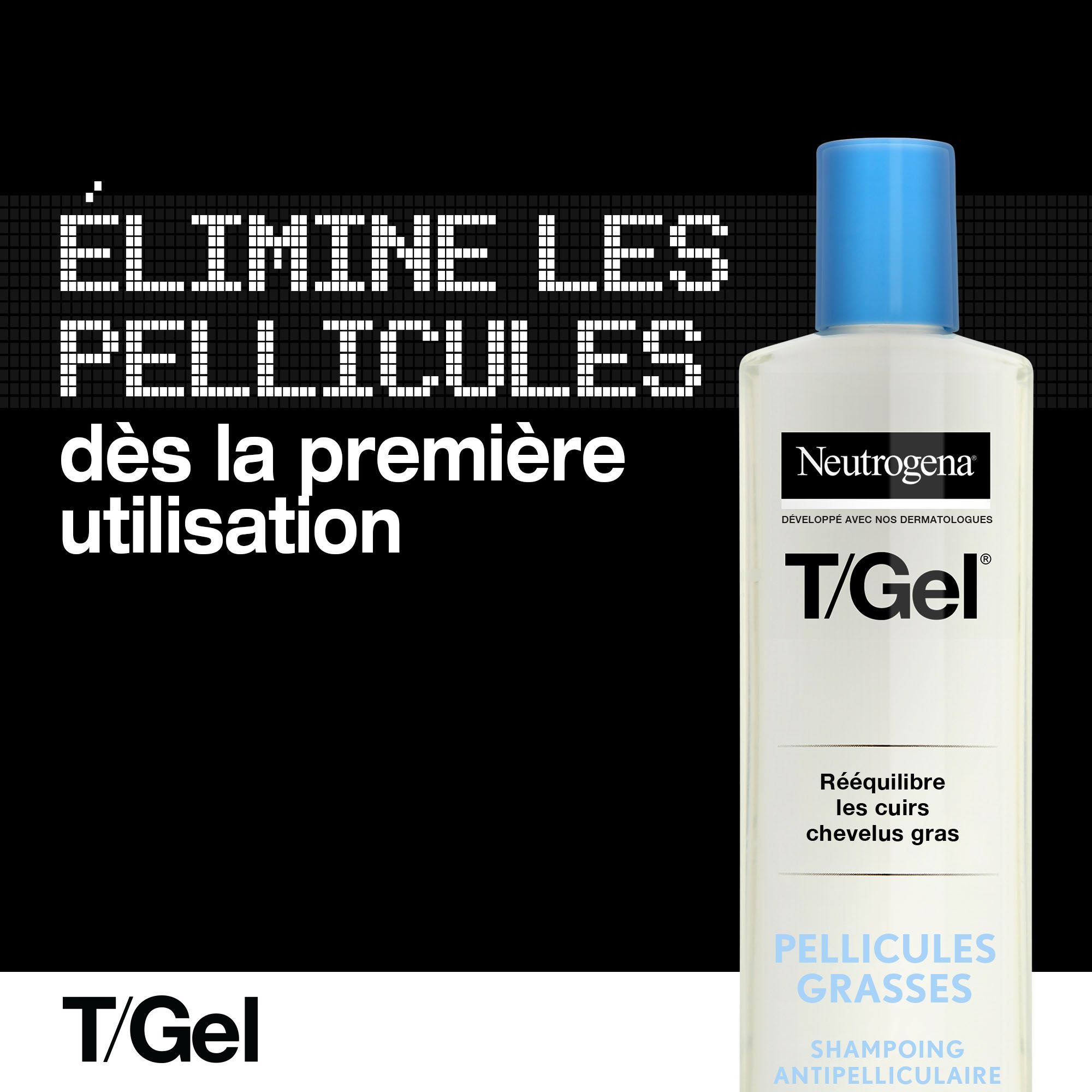 Neutrogena, T/Gel, Shampoing Pellicules Grasses 250 ml