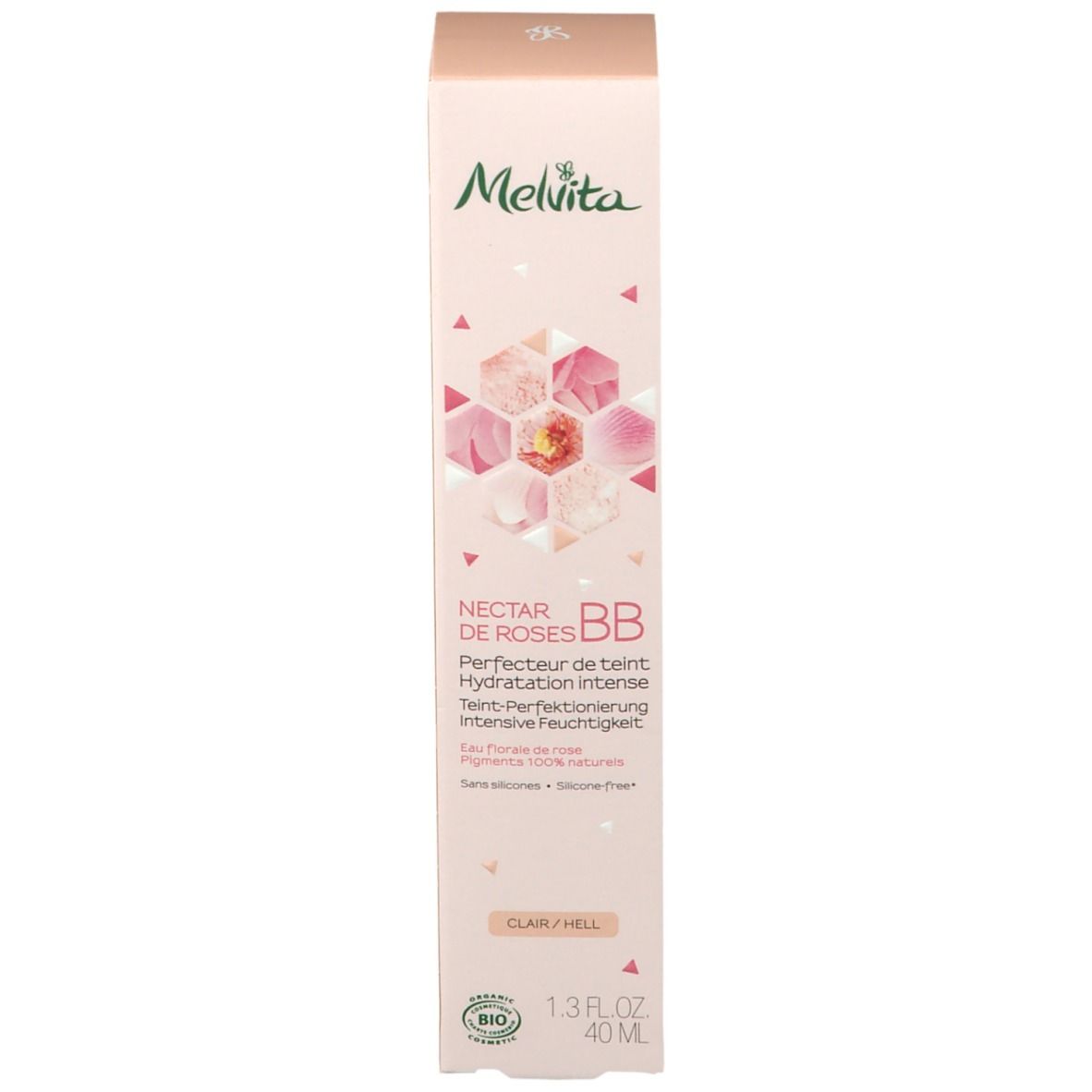 Melvita BB Crème Certifiée Bio Nectar de Roses Claire