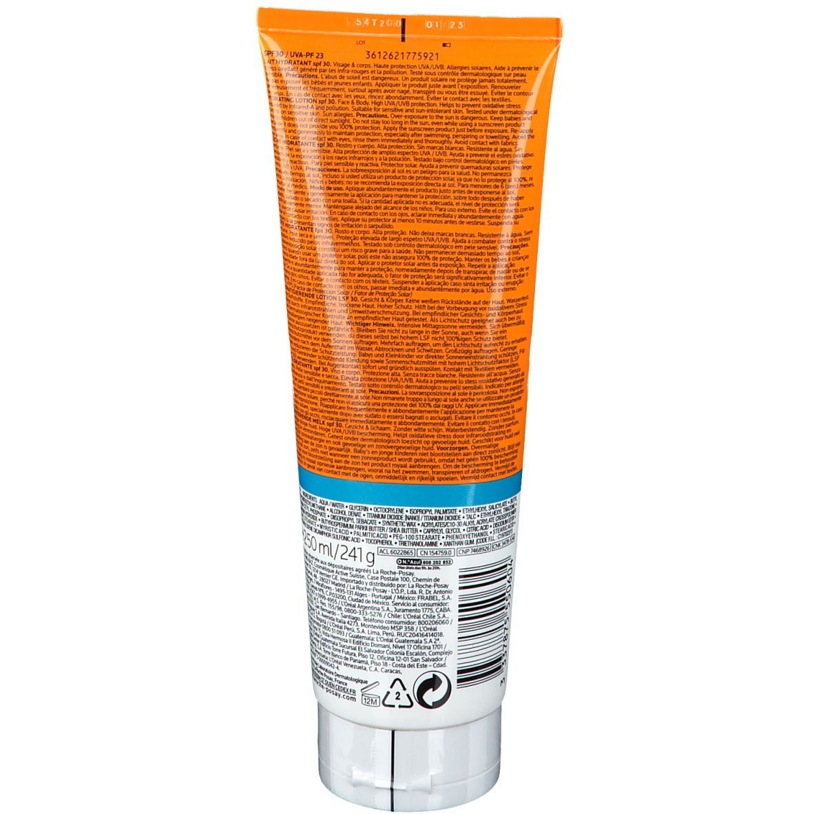 LA ROCHE POSAY Anthelios Sonnenschutzcreme Feuchtigkeitsspendende Körperlotion SPF30 Duftfrei