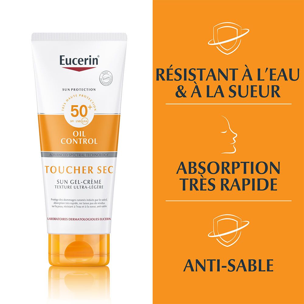 Eucerin SUN OIL CONTROL Gel-Crème Toucher Sec SPF50+ 200 ml