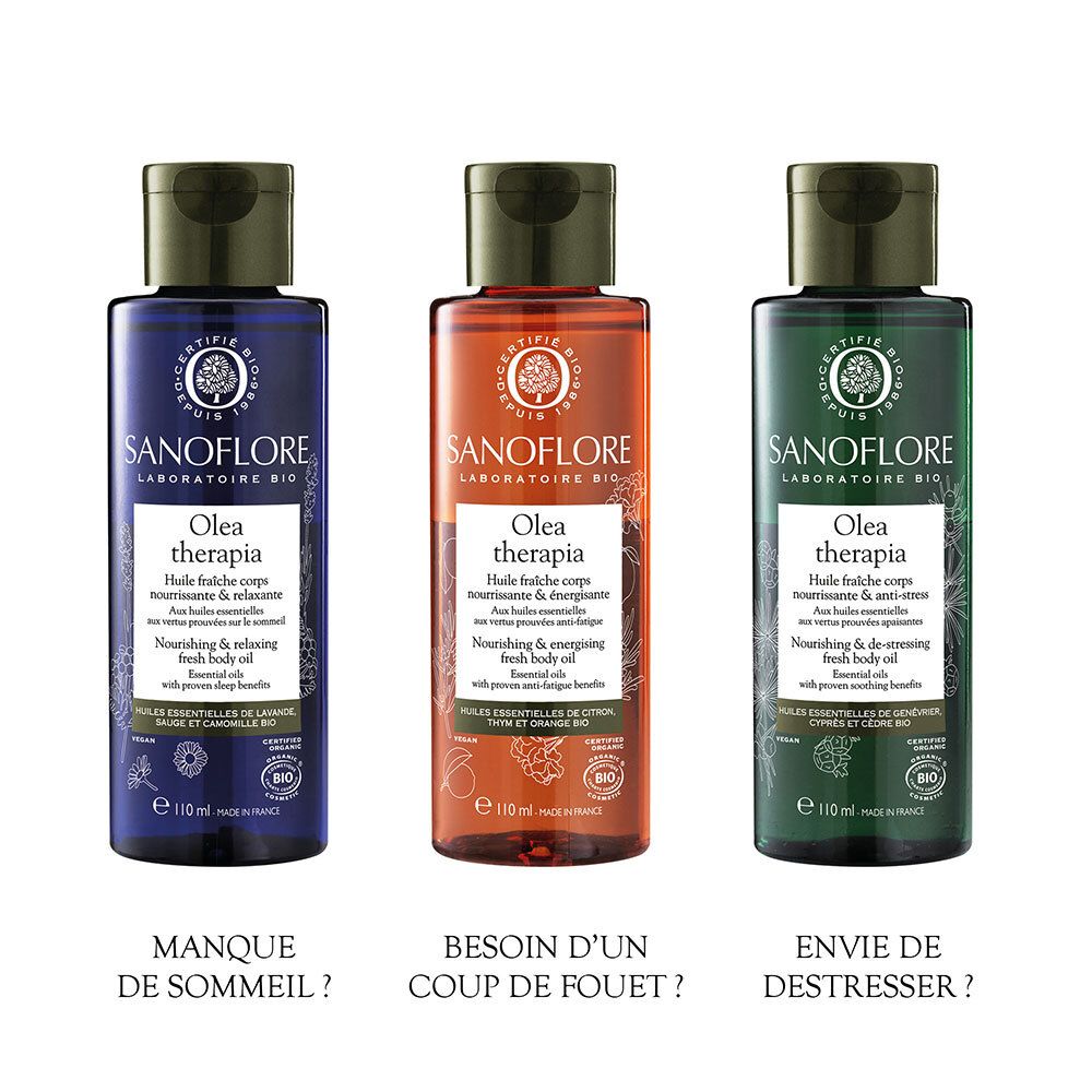 SANOFLORE Olea therapia huile fraîche nourrissante & énergisante certifiée bio 110ml