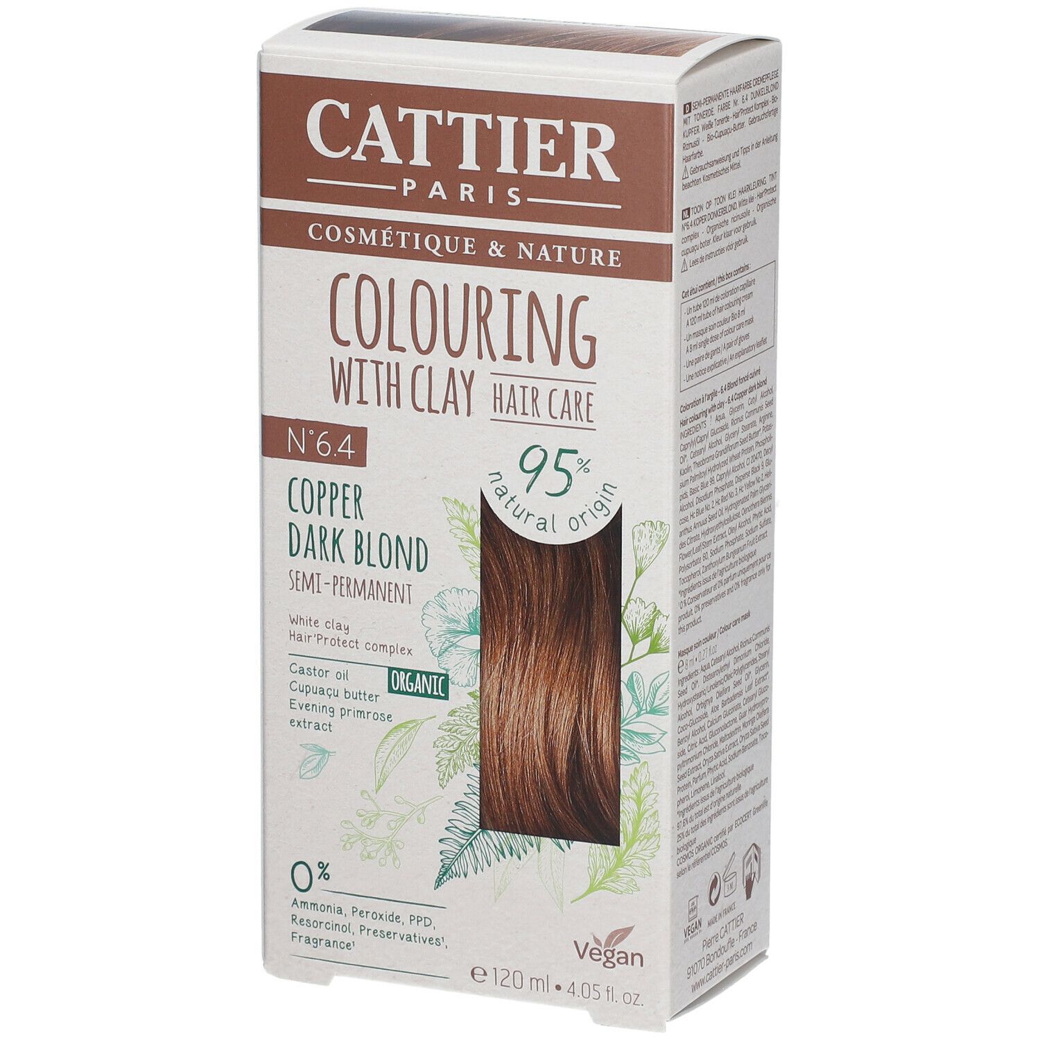 CATTIER Tonerde-Haarfarbe 6.4 kupferfarbenes Dunkelblond