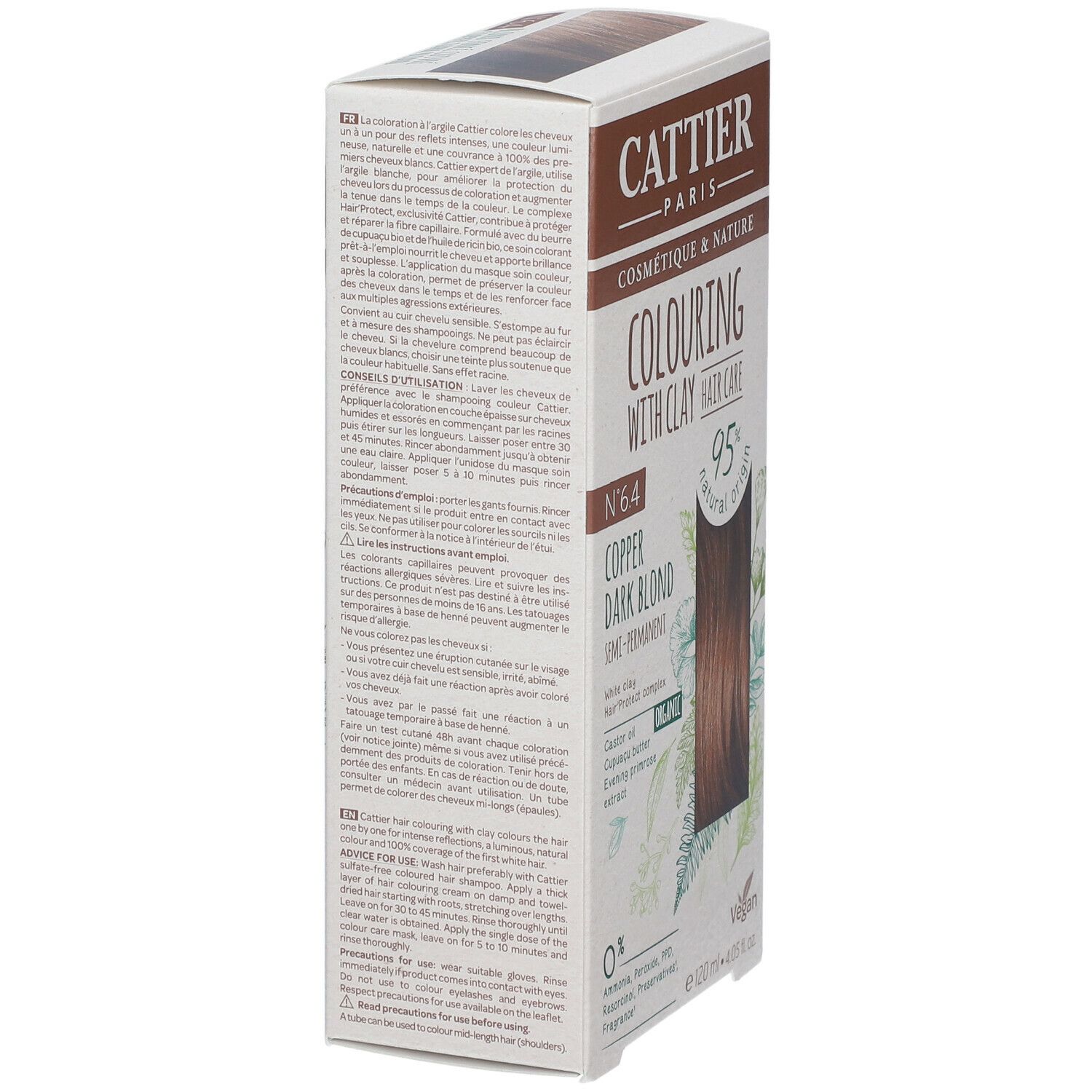 CATTIER Tonerde-Haarfarbe 6.4 kupferfarbenes Dunkelblond