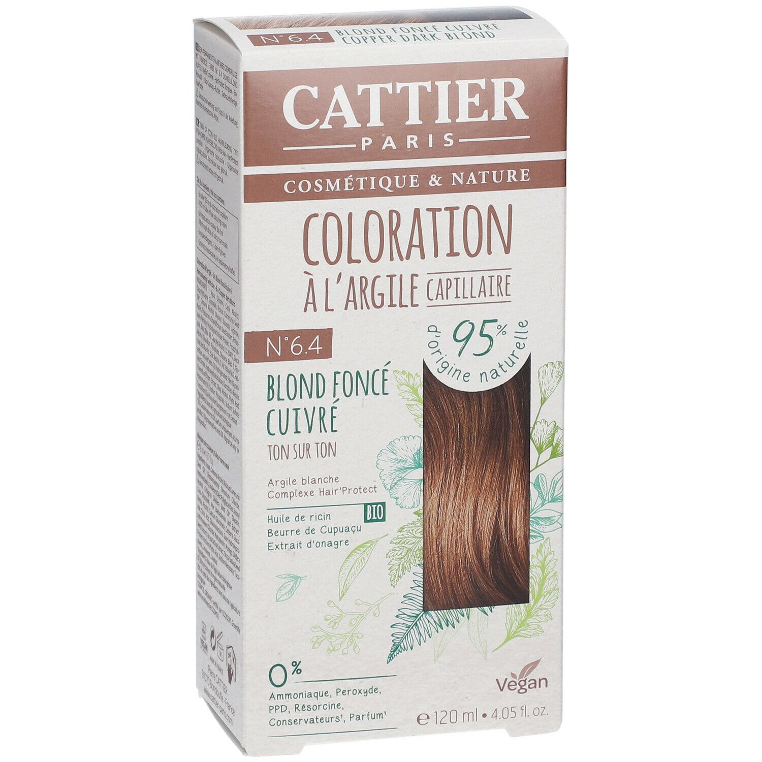 CATTIER Tonerde-Haarfarbe 6.4 kupferfarbenes Dunkelblond