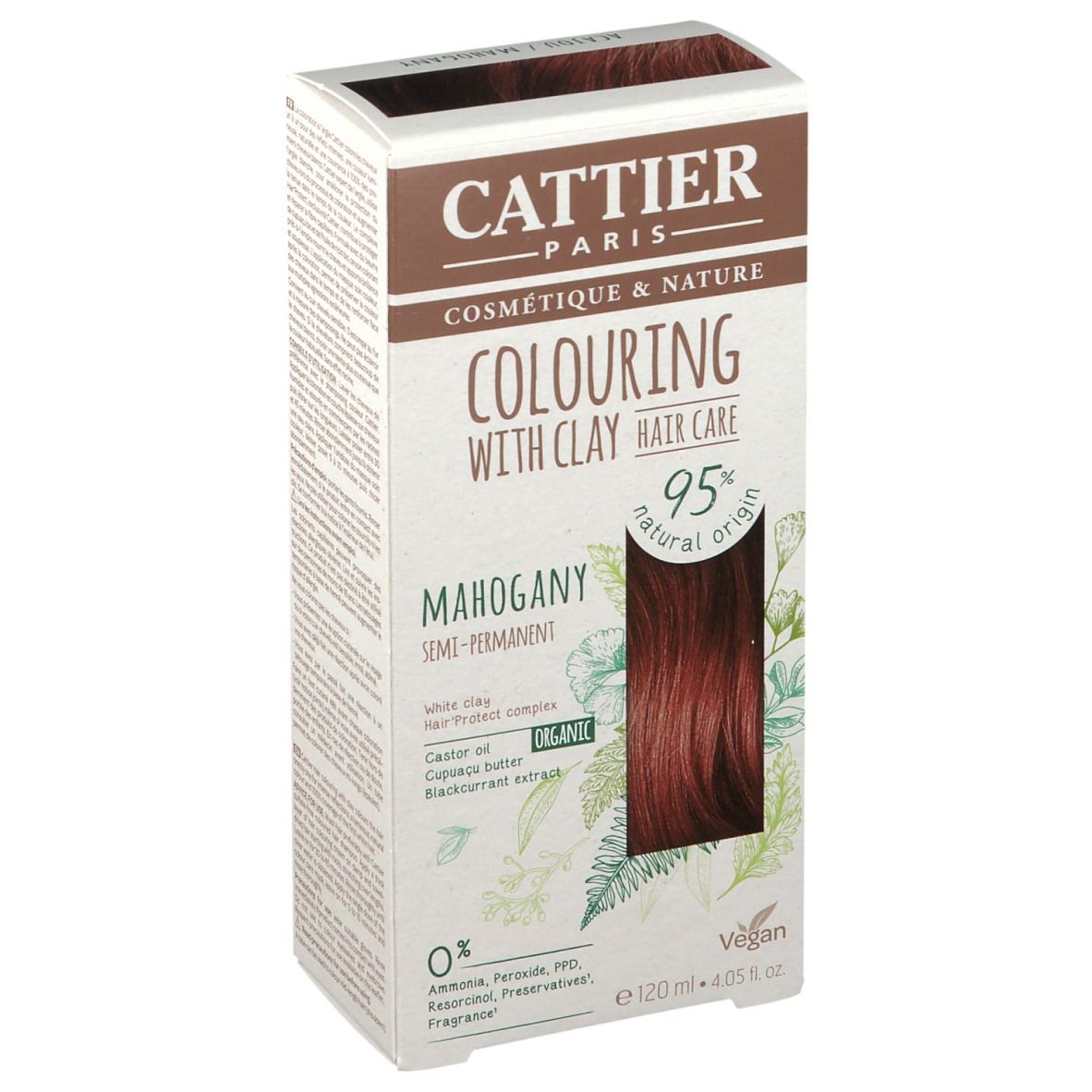 CATTIER Coloration capillaire à l'argile acajou