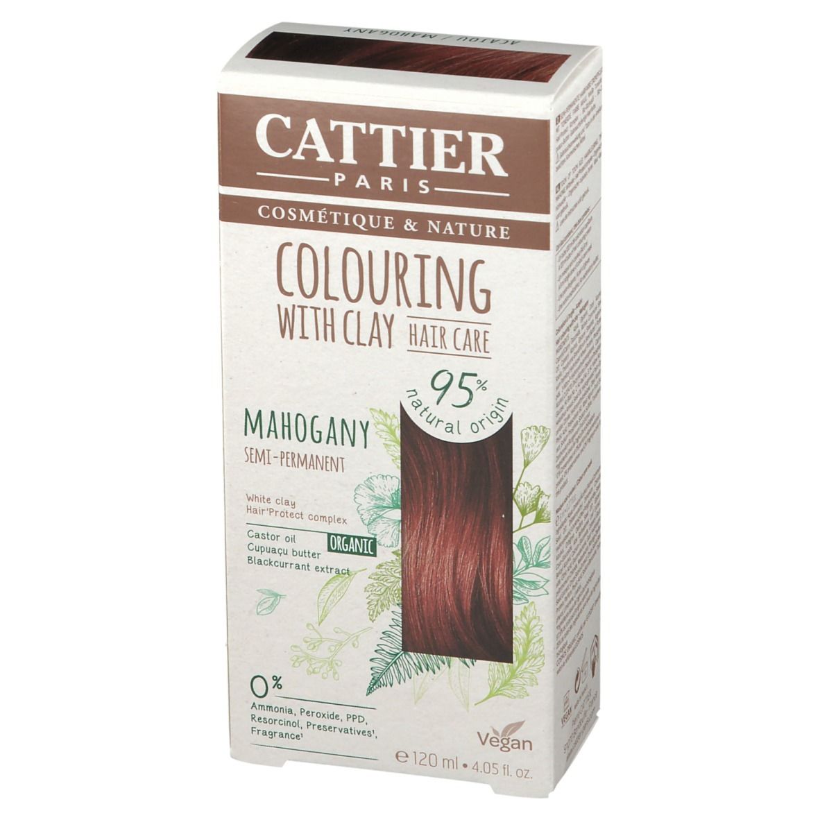 CATTIER Coloration capillaire à l'argile acajou