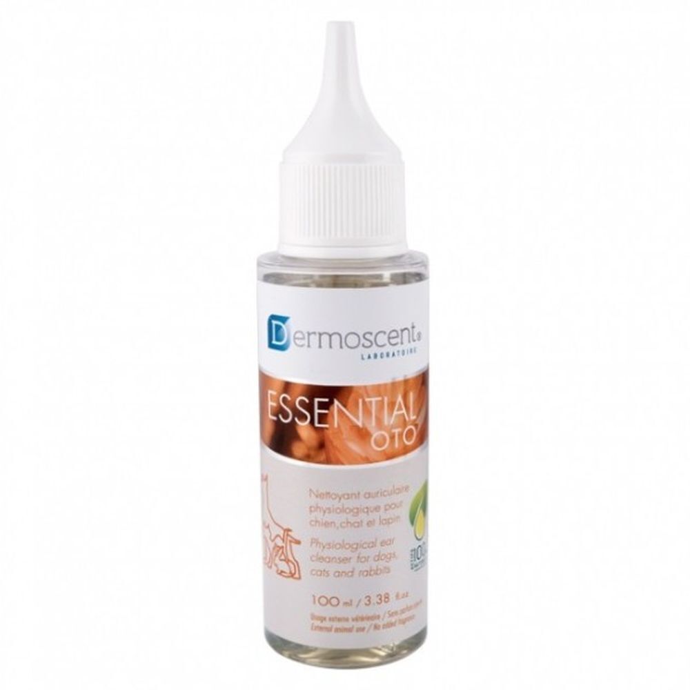 Dermoscent Essential Oto - Nettoyant auriculaire pour chiens, chats et lapins