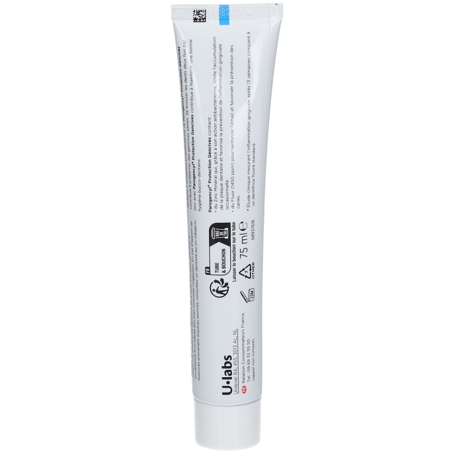 Parogencyl Schutz Gencives Dentifrice Goût Menthe