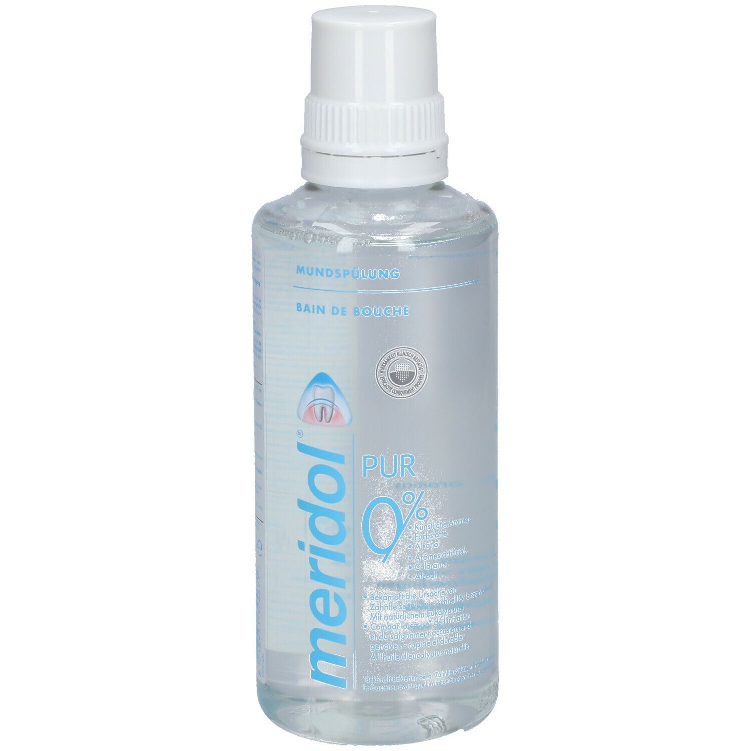 MERIDOL PUR BAIN DE BOUCHE - Bain de bouche fluoré, à l'huile d'eucalyptus naturelle.  - f