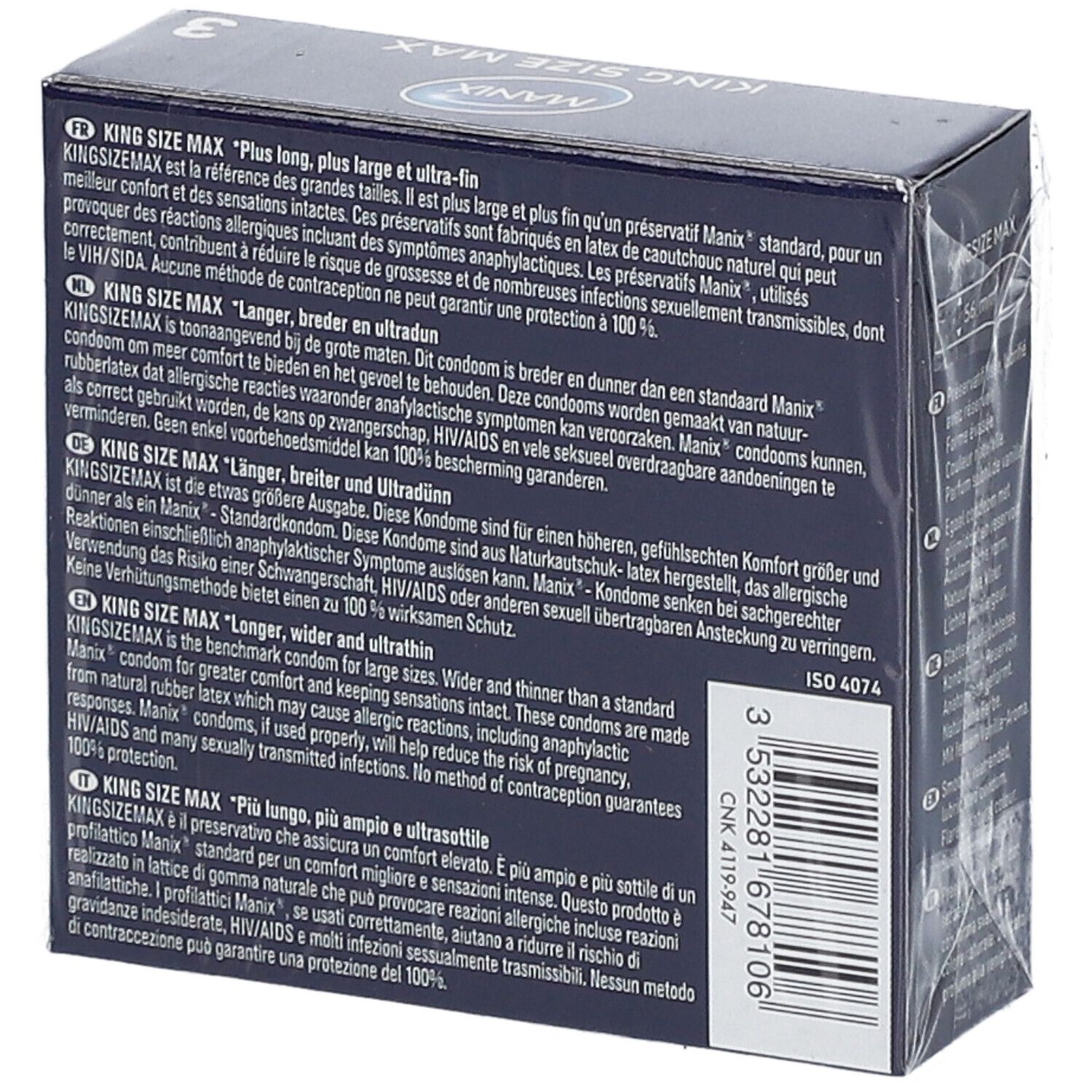 MANIX® King Size Maximaler Komfort