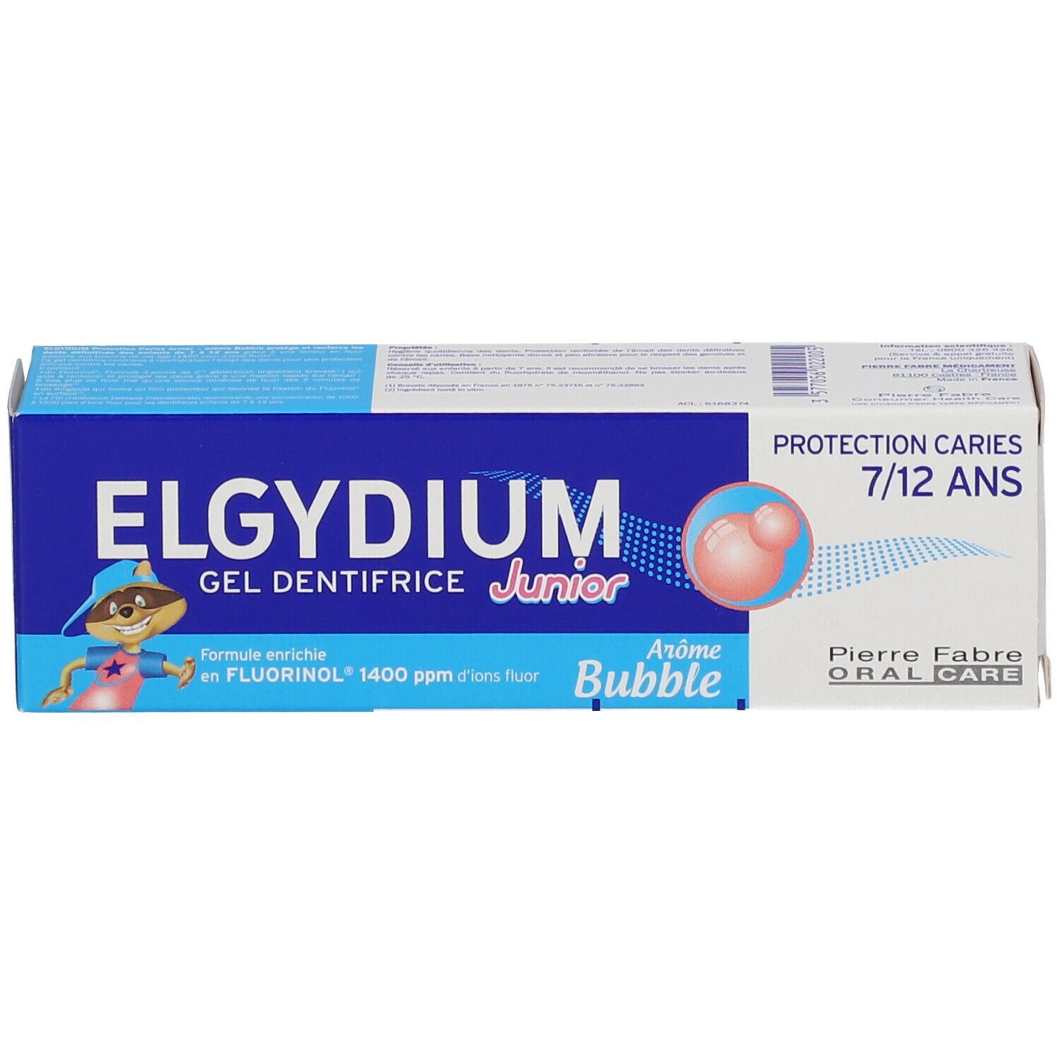 ELGYDIUM Junior-Zahnpasta Bubblegum