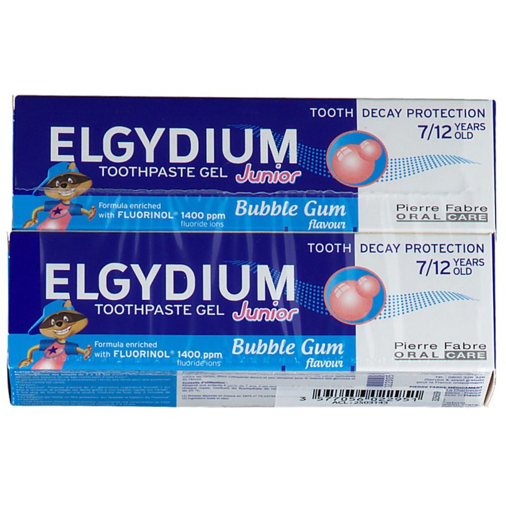 ELGYDIUM Junior Gel Zahnpasta Kaugummi