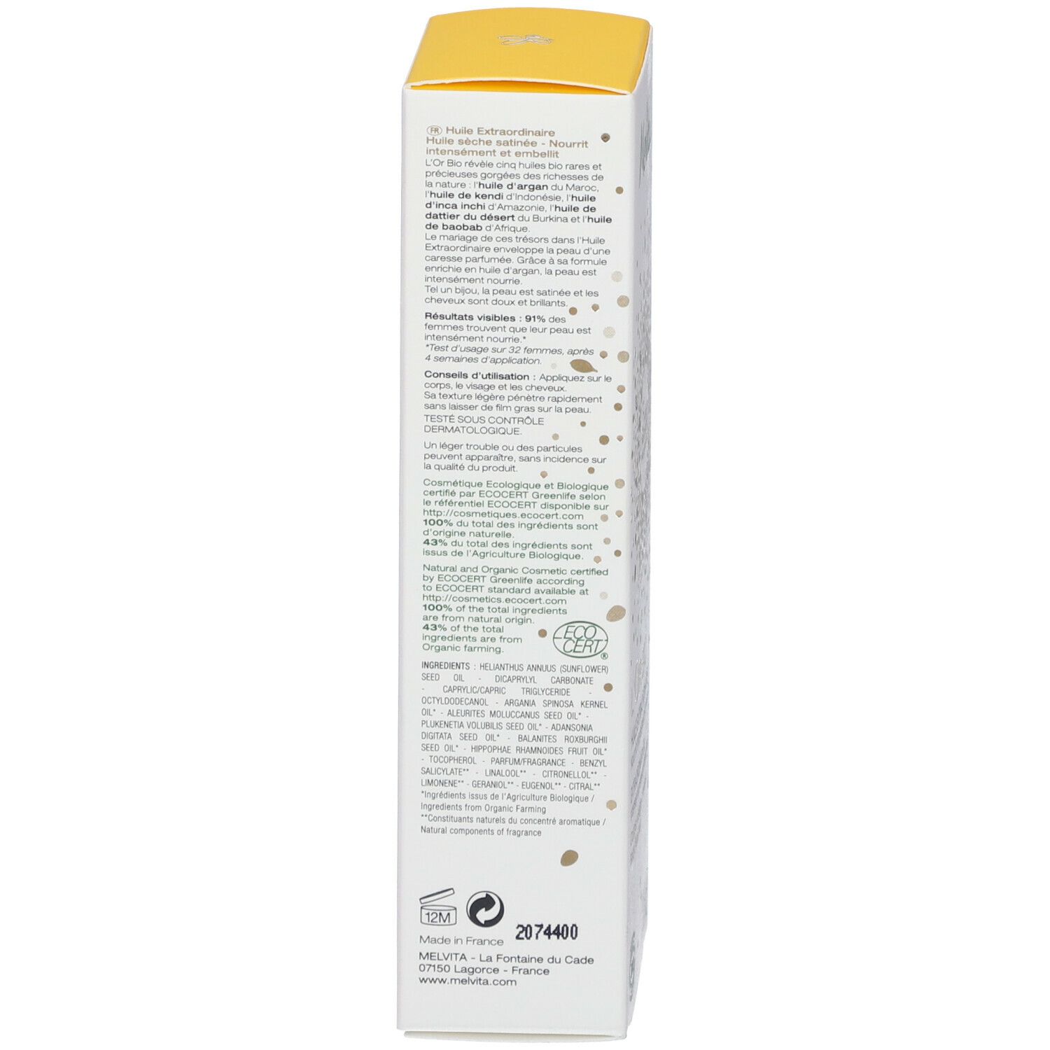 Melvita L'Or Bio-Öl