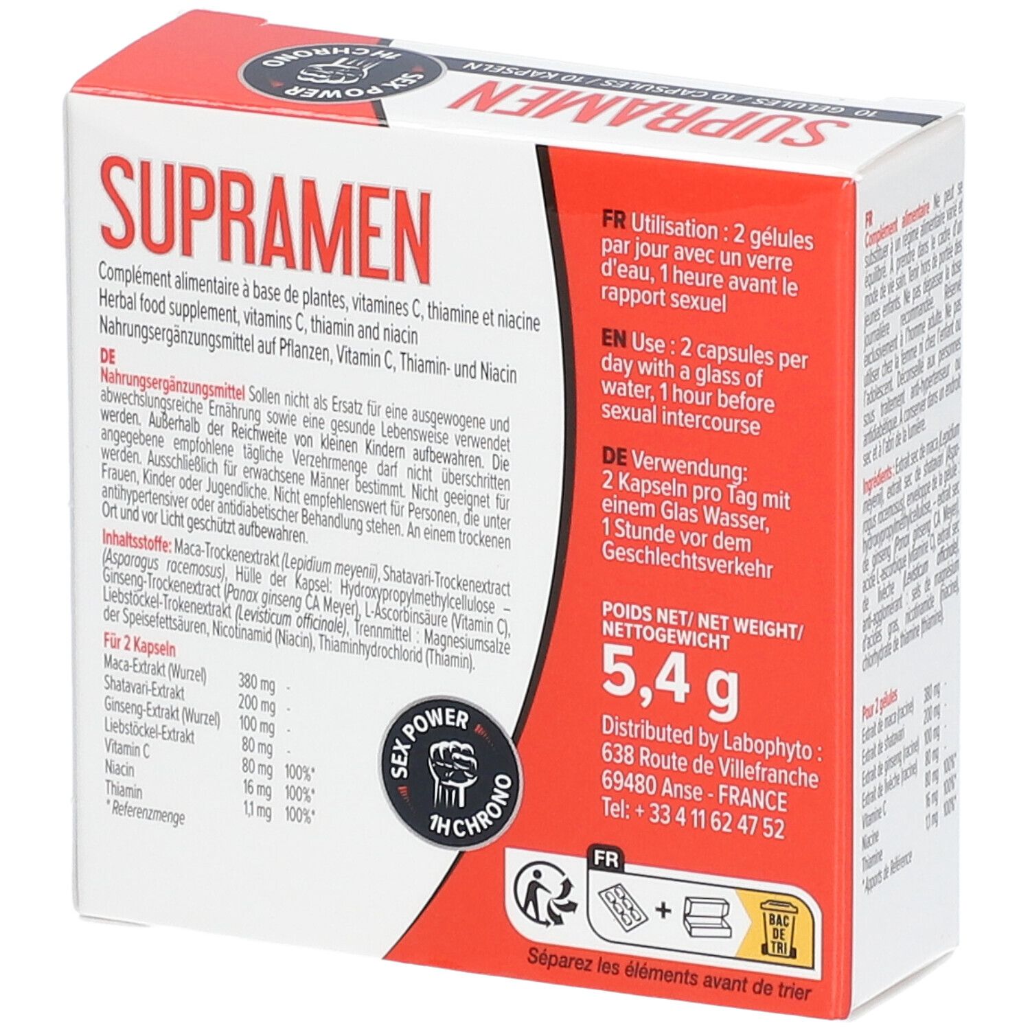 LABOPHYTO Supramen Verbesserte Erektion