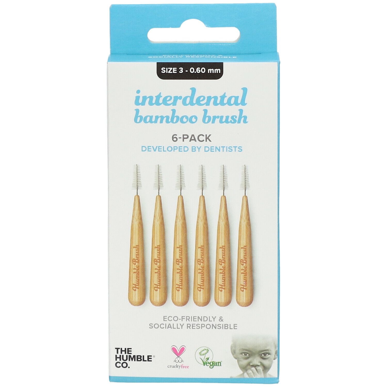 The Humble Co. Humble Interdentalbürste® Bambus Größe 3 - 0,6 mm