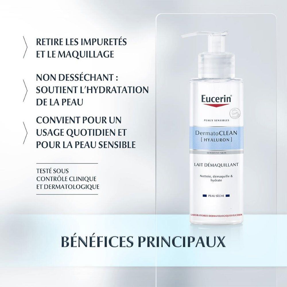 Eucerin® DermatoCLEAN [HYALURON] Sanfte Reinigungsmilch
