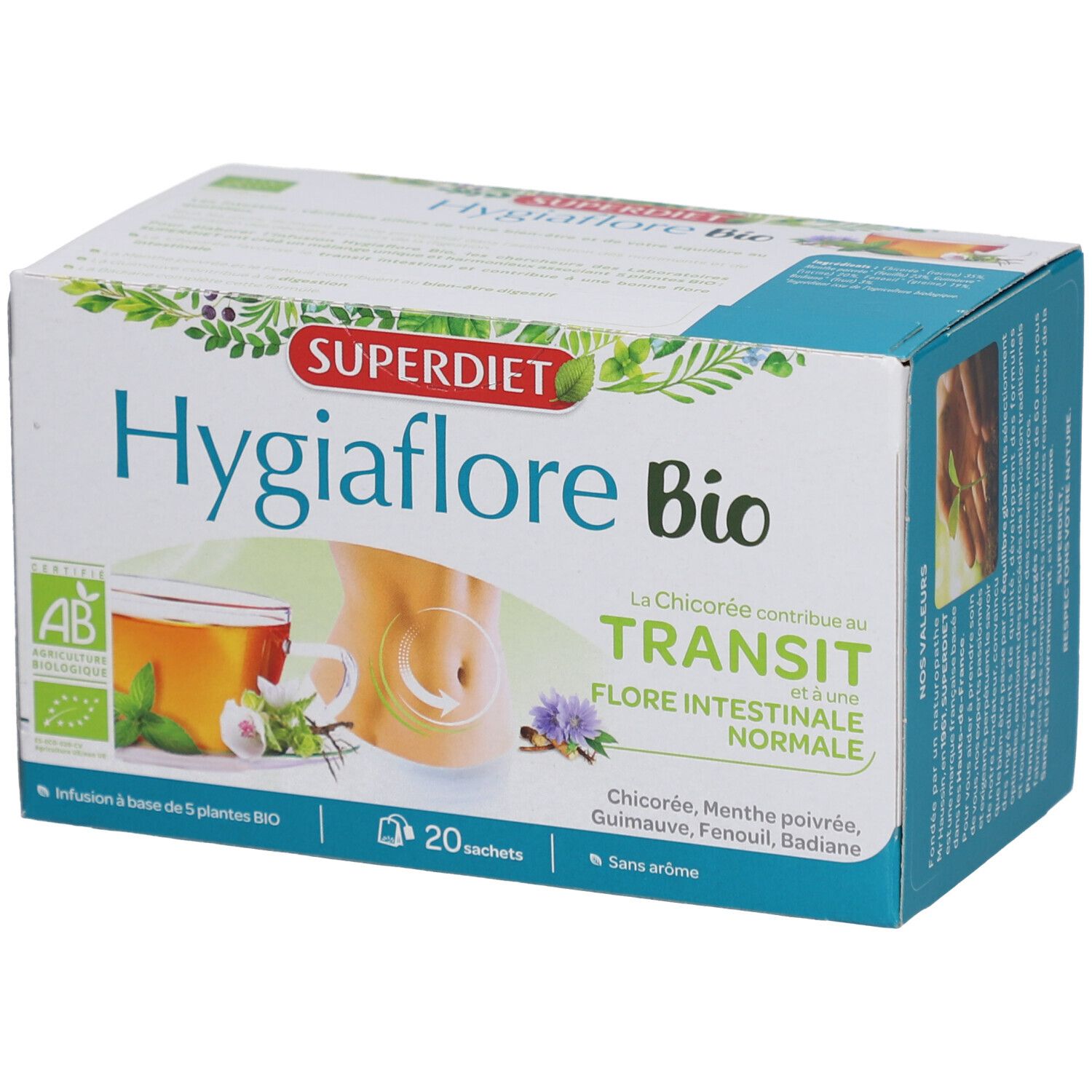 Superdiet Hygiaflore Bio Infusion Transit Intestinal