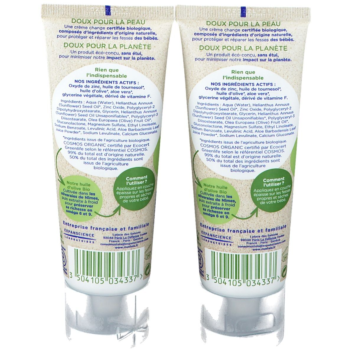 mustela® Crème change certifiée BIO
