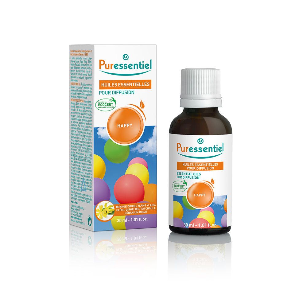 Puressentiel Diffusion Ätherische Öle zur Diffusion Happy