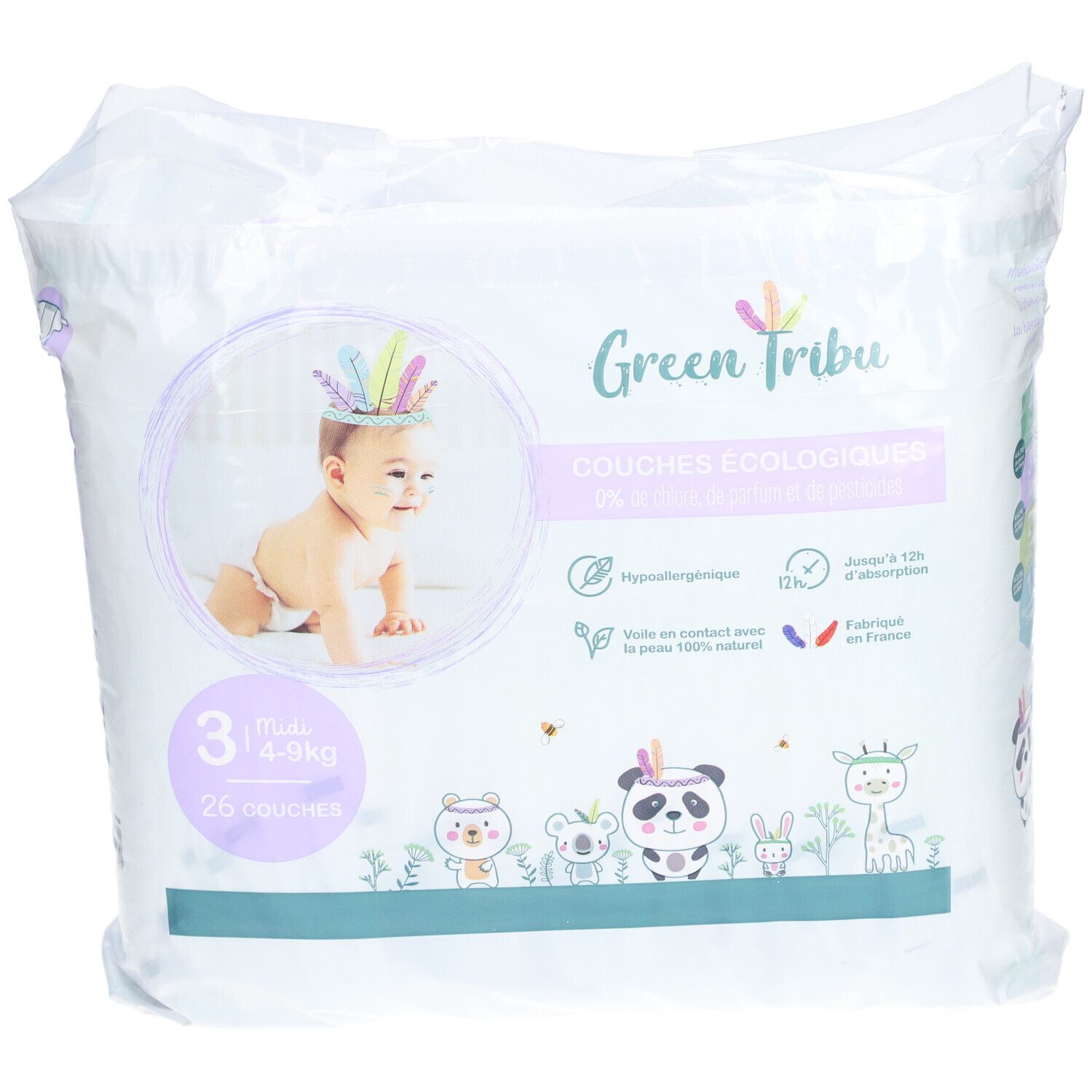 Green Tribu Baby Öko-Windeln Mini Größe 3
