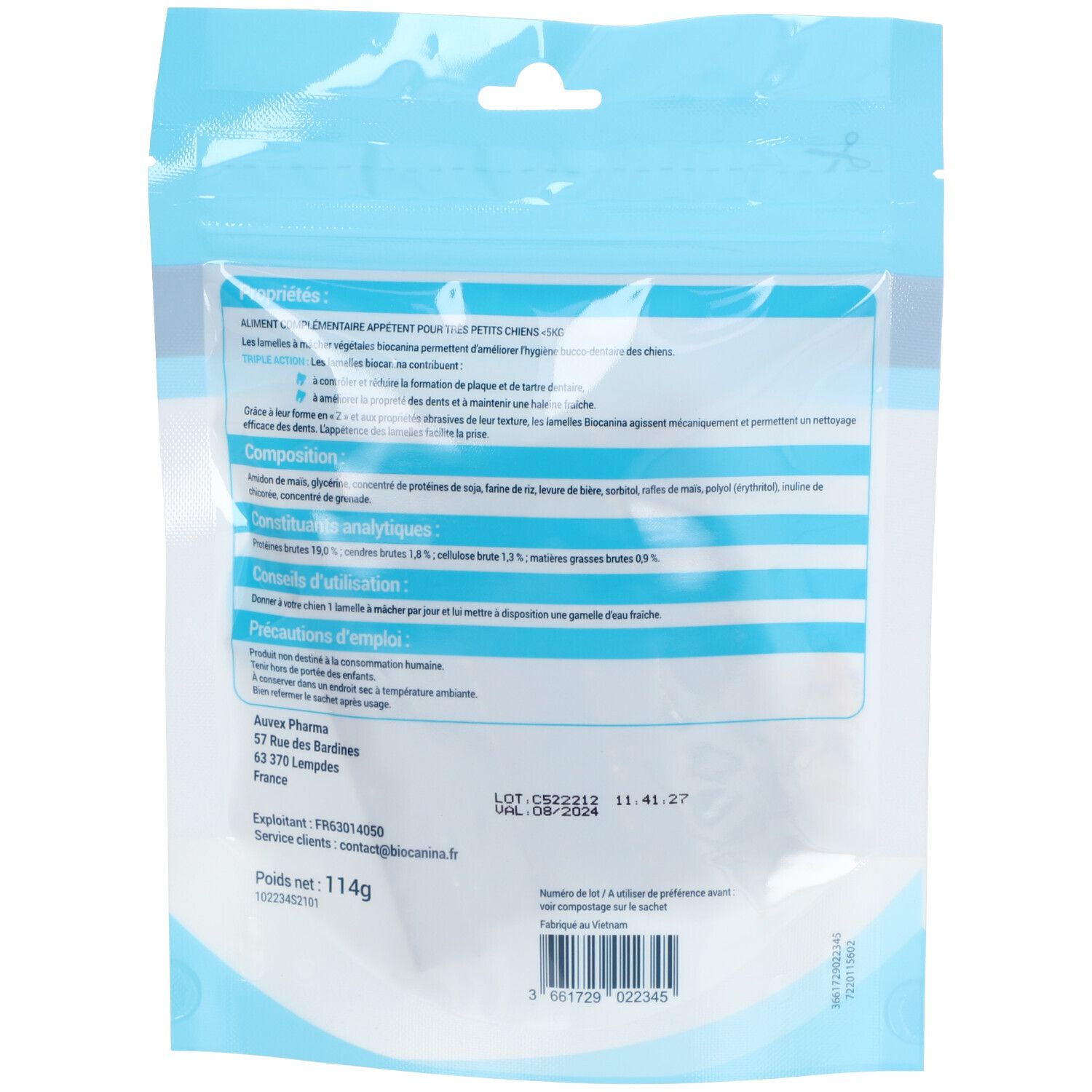Biocanina TRIODENTAL für Hunde <5 kg