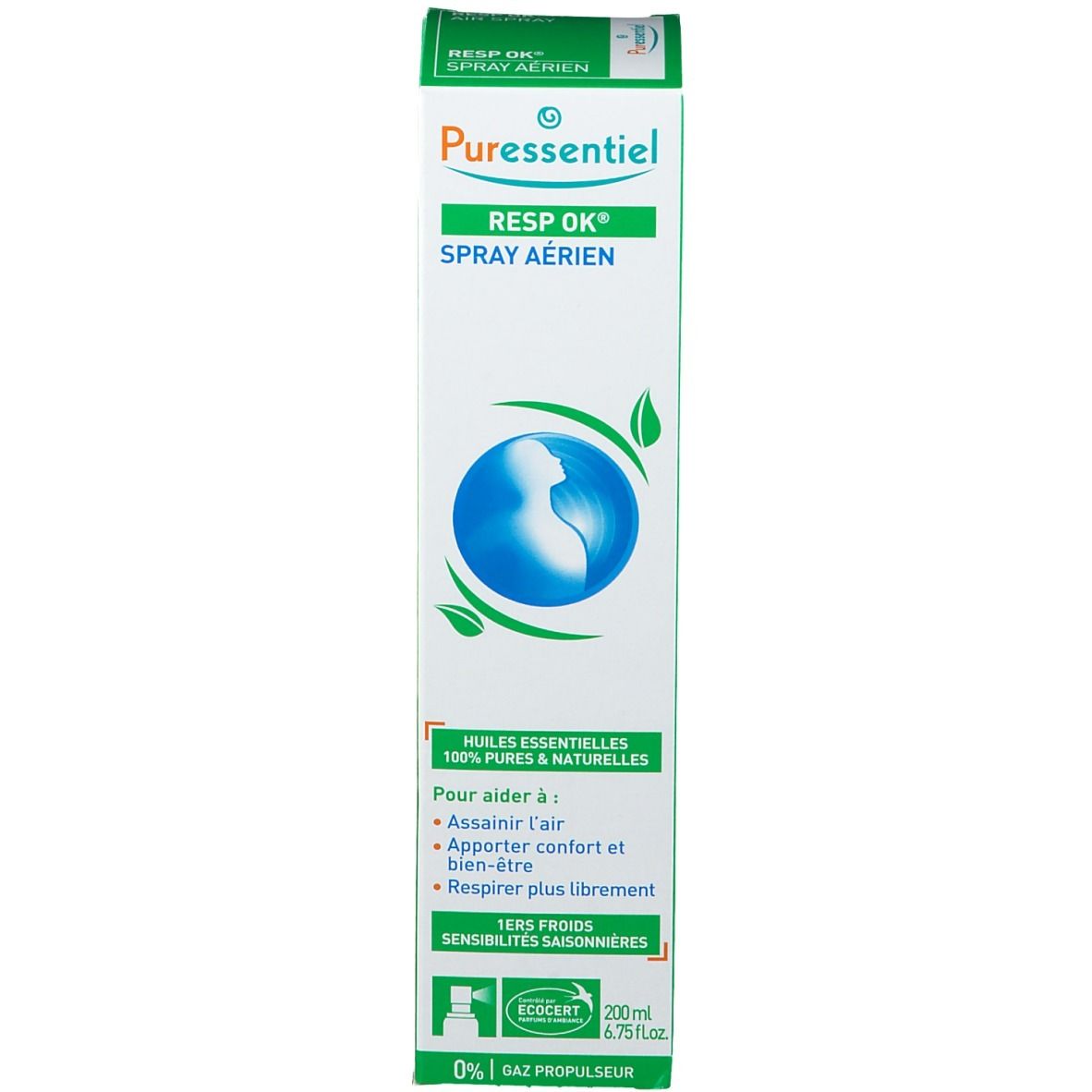 PURESSENTIEL RESPIRATOIRE Spray Aérien Resp'OK® - Format Familial - 200 ml