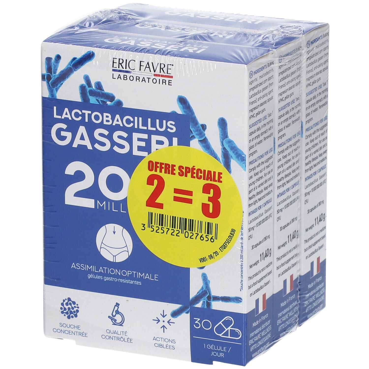 ERIC FAVRE® Lactobacillus Gasseri 200 Milliards