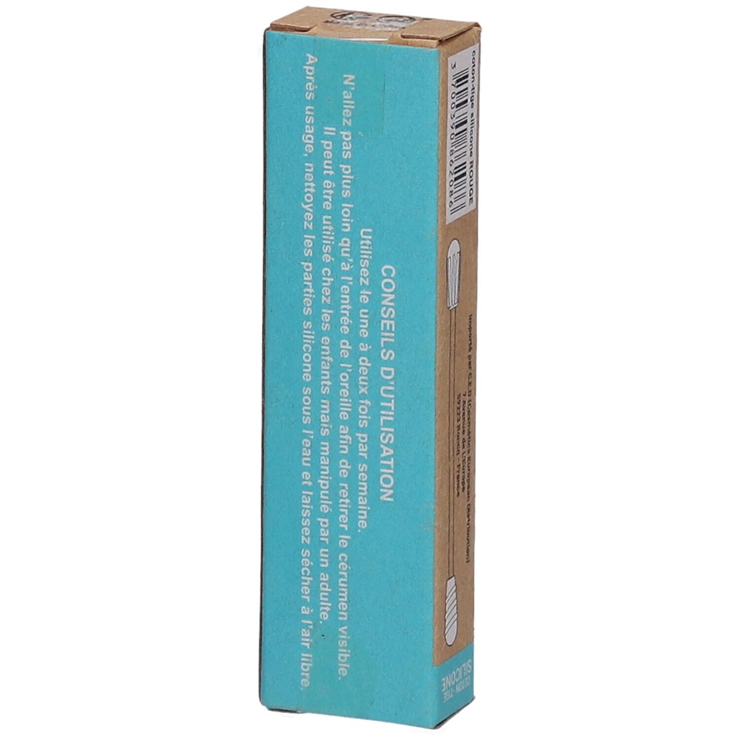Act'eco Coton-Tige Réutilisable Silicone Rouge